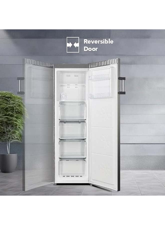 سوبر جنرال 270L Gross Capacity Upright Freezer, No Frost, LED Display With Digital Control, Ice Twist maker - 220 W SGUF381NFDCIE Inox Finish - Image 4