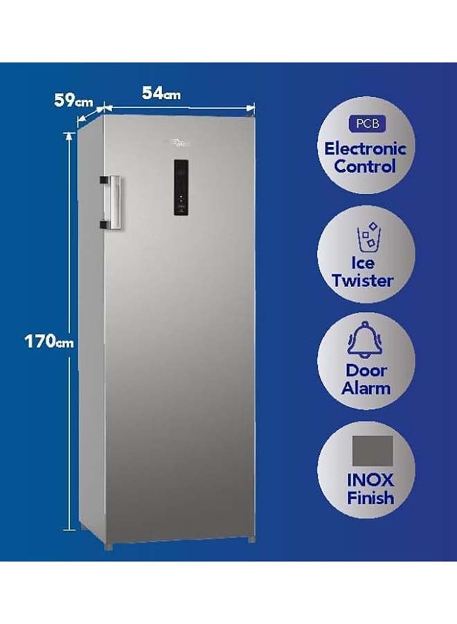 سوبر جنرال 270L Gross Capacity Upright Freezer, No Frost, LED Display With Digital Control, Ice Twist maker - 220 W SGUF381NFDCIE Inox Finish - Image 3