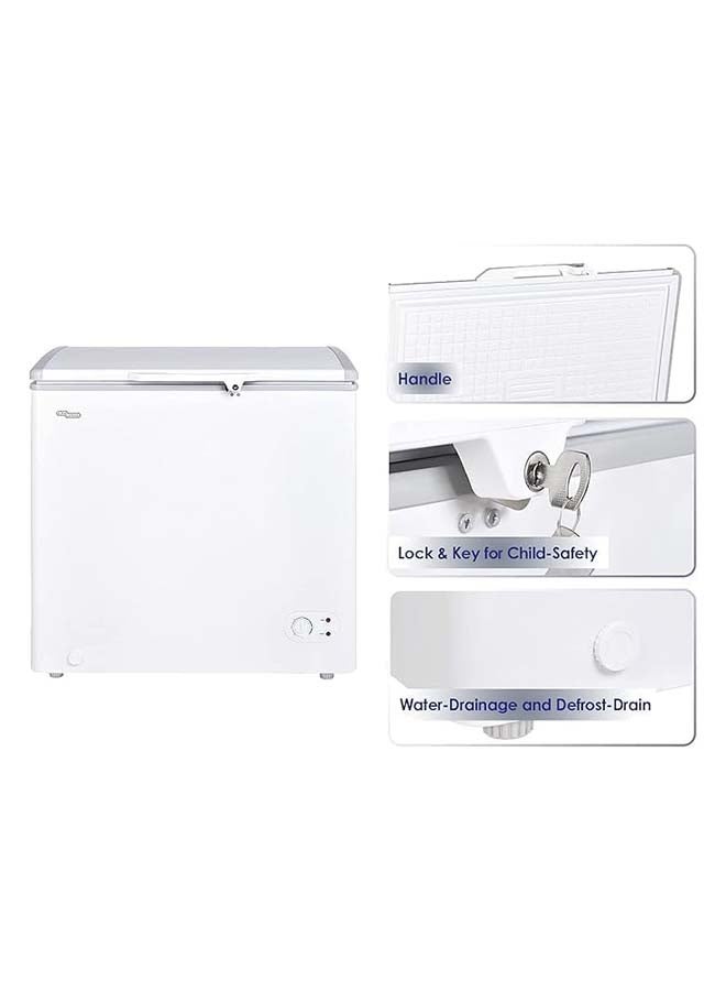 سوبر جنرال فريزر صندوقي 200 لتر إجمالي، فريزر عميق مدمج مع سلة تخزين، قفل ومفتاح، تجميد سريع - - Image 4