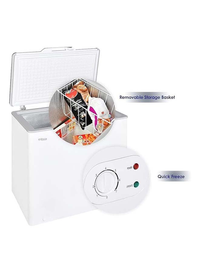 سوبر جنرال فريزر صندوقي 200 لتر إجمالي، فريزر عميق مدمج مع سلة تخزين، قفل ومفتاح، تجميد سريع - - Image 5