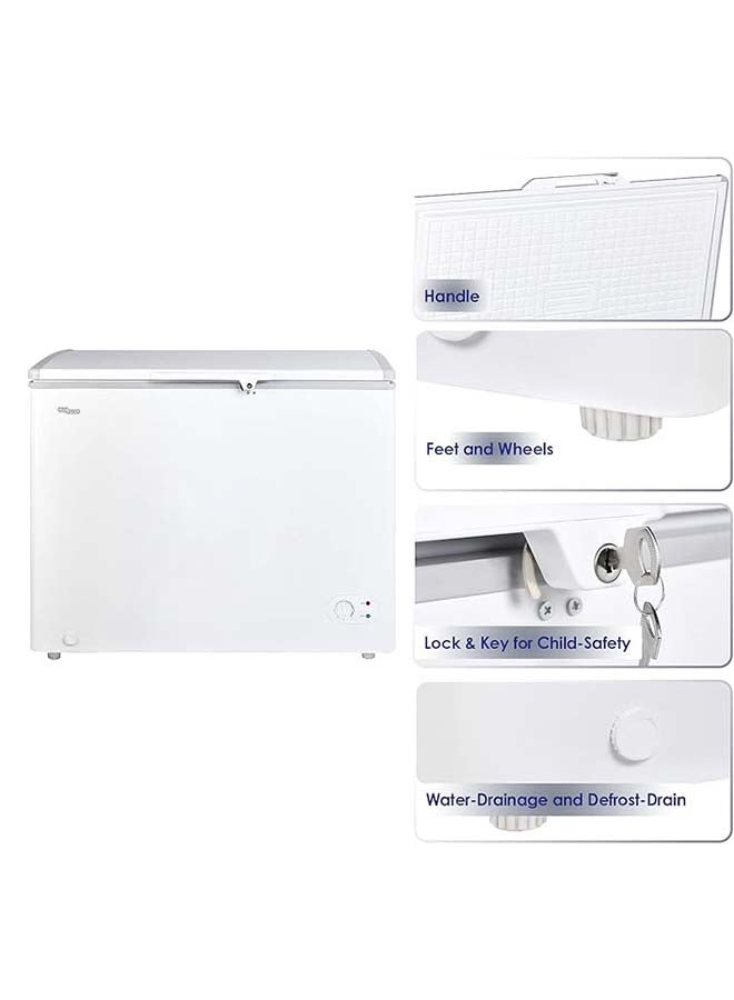 سوبر جنرال فريزر صندوقي سعة 250 لتر، سلة تخزين سلكية، تحميل علوي، موفر للطاقة، قفل ومفتاح، R600a، تصميم خفيف الوزن - - Image 3