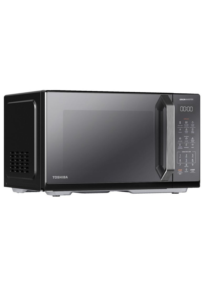 توشيبا Toshiba Microwave 25 Liter Inverter 900 WATT, Black - MW3-EM25PEI(BK) 25 L 900 W MW3-EM25PEI(BK) Black - Image 2
