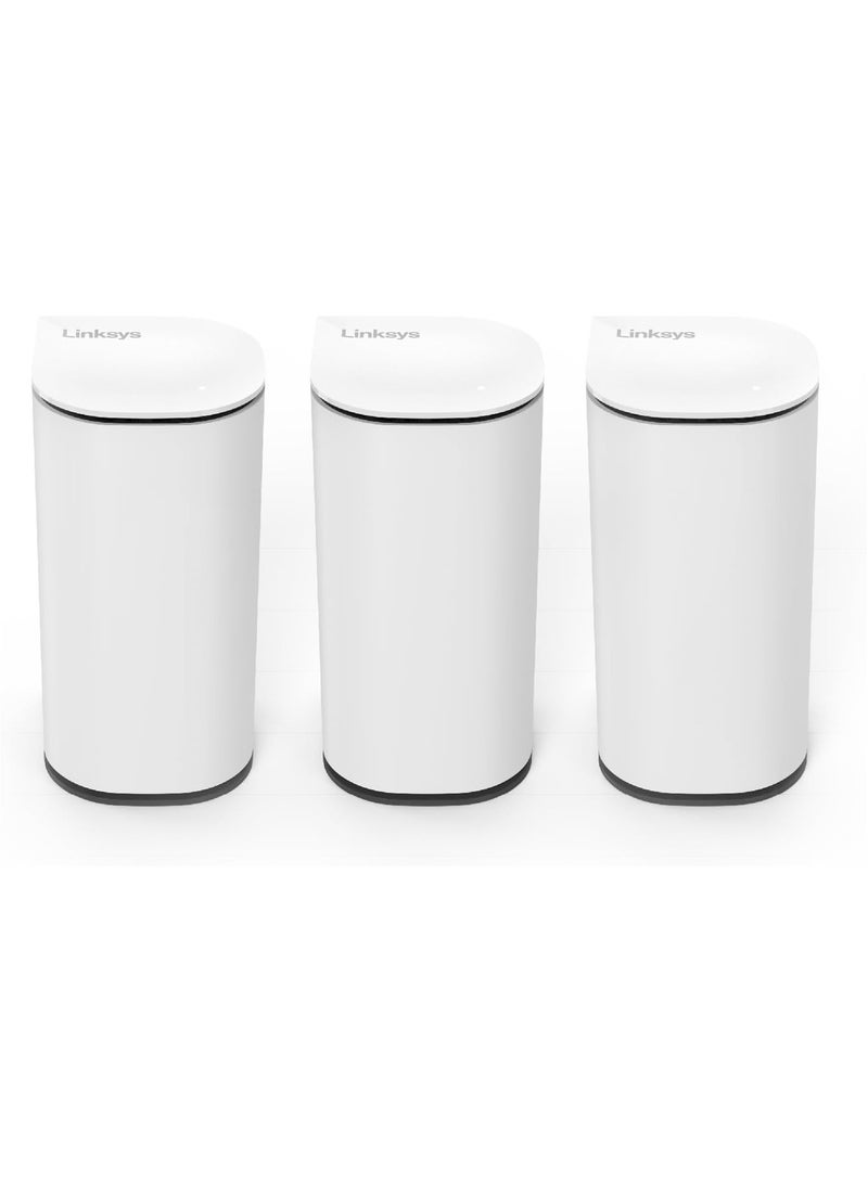 LINKSYS Velop Micro 7 Mesh Router LN1603 | BE5000 WiFi 7 Dual Band 5Gbps Speed, Fast, Full Home Coverage Up to 2,200 Sq Ft, Connect 35+ Devices, , Home, Office, Gaming, Streaming, Easy Set-up, 3pk White - Image 1