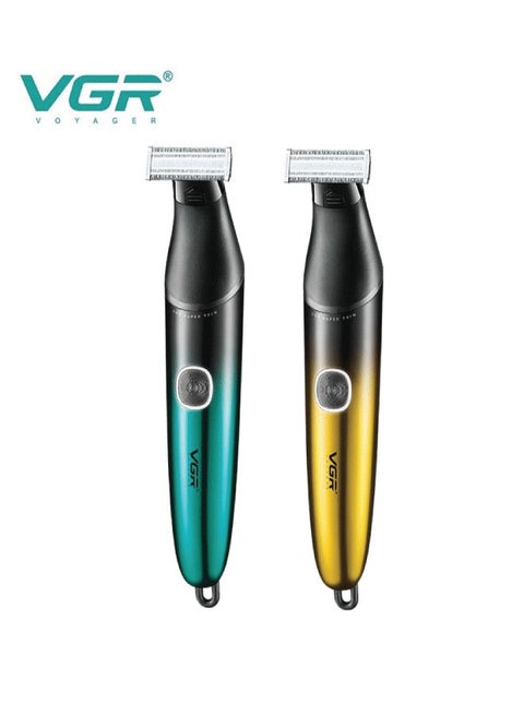 V-339 ماكينة حلاقة احترافية مزدوجة الجوانب – بطارية 600mAh، مقاومة للماء IPX7، وقت تشغيل 90 دقيقة، 5 مشط لحية، شحن USB