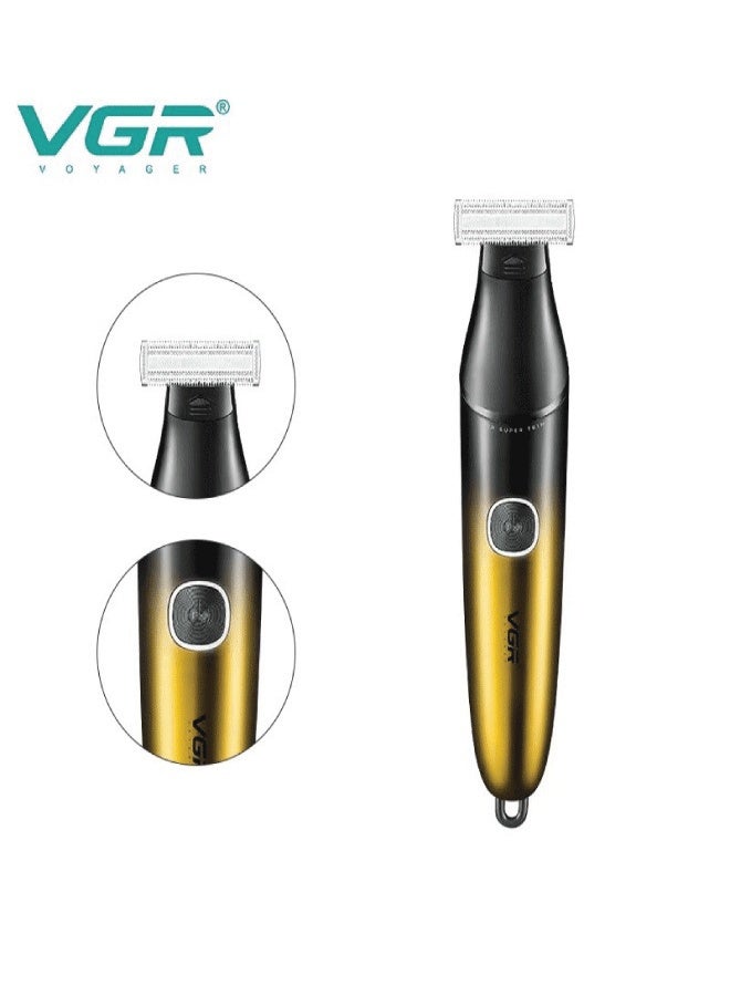 VGR V-339 Professional Dual-Sided Shaver – 600mAh Battery, IPX7 Waterproof, 90 Min Runtime, 5 Beard Combs, USB Charging multicolour - Image 4
