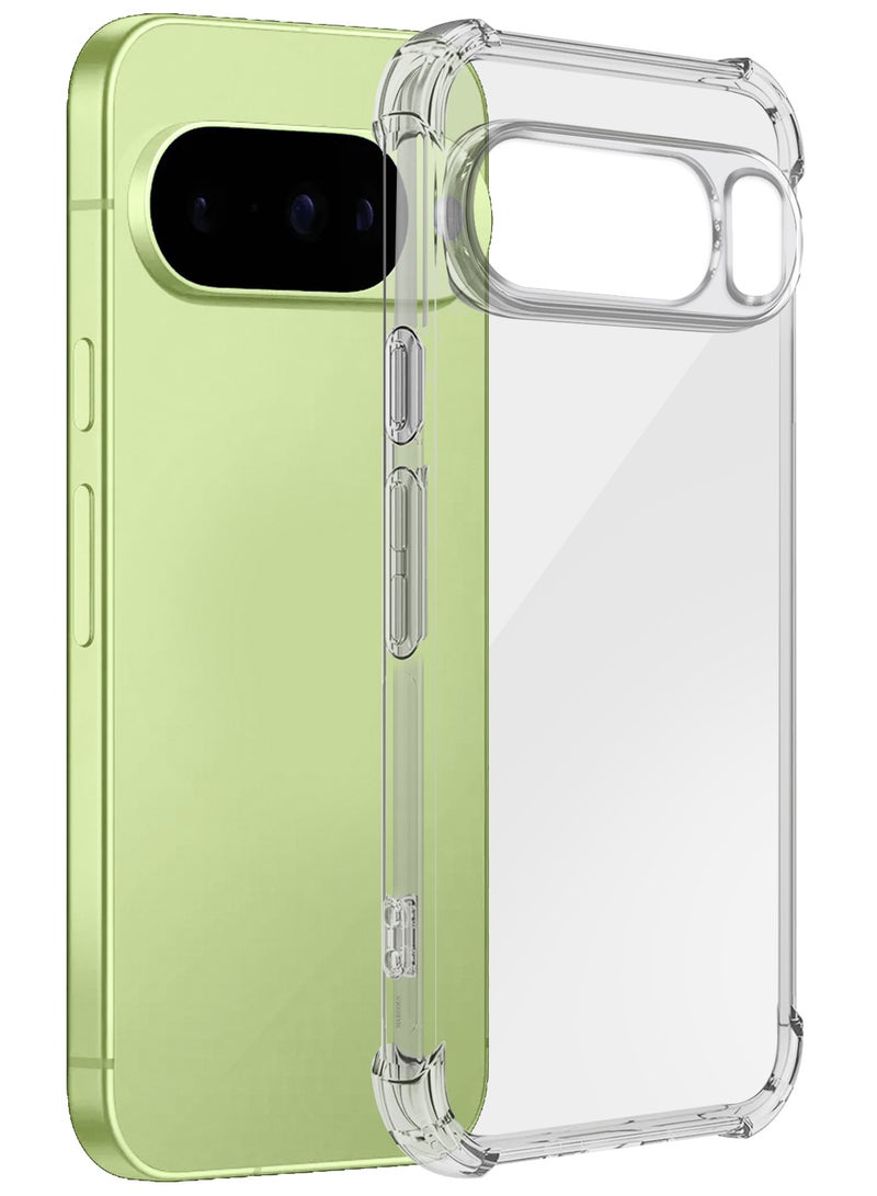 MARGOUN Gorilla Case Cover for Google Pixel 10 , Clear Slim Phone Cover, Anti-Scratch TPU Hard PC Back, Shockproof Protective Case with Camera Protection clear - Image 1