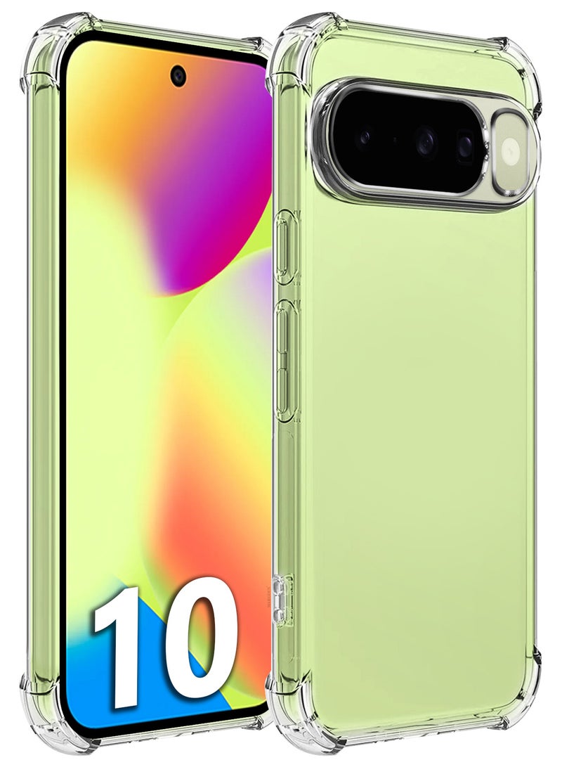 MARGOUN Gorilla Case Cover for Google Pixel 10 , Clear Slim Phone Cover, Anti-Scratch TPU Hard PC Back, Shockproof Protective Case with Camera Protection clear - Image 2