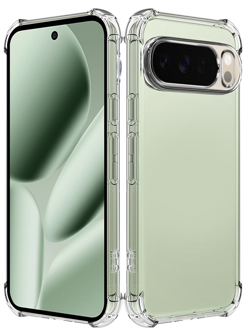 MARGOUN Gorilla Case Cover for Google Pixel 10 Pro XL, Clear Slim Phone Cover, Anti-Scratch TPU Hard PC Back, Shockproof Protective Case with Camera Protection clear - Image 5