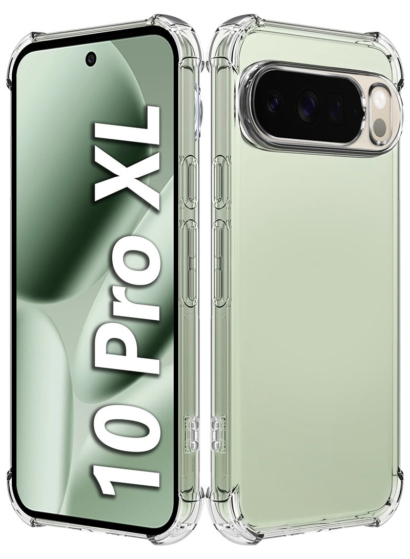 MARGOUN Gorilla Case Cover for Google Pixel 10 Pro XL, Clear Slim Phone Cover, Anti-Scratch TPU Hard PC Back, Shockproof Protective Case with Camera Protection clear - Image 4