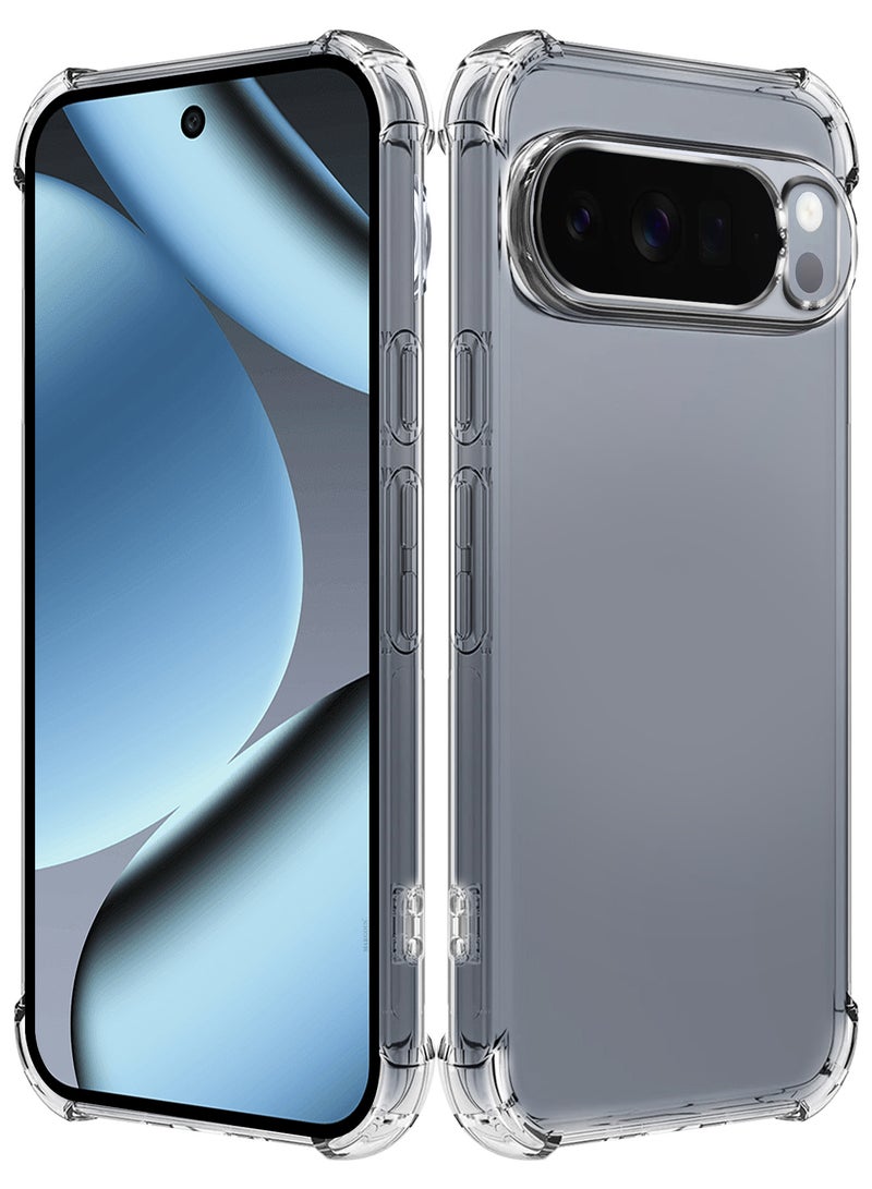 مارجون Gorilla Case Cover for Google Pixel 10 Pro 5G, Clear Slim Phone Cover, Anti-Scratch TPU Hard PC Back, Shockproof Protective Case with Camera Protection clear - Image 5