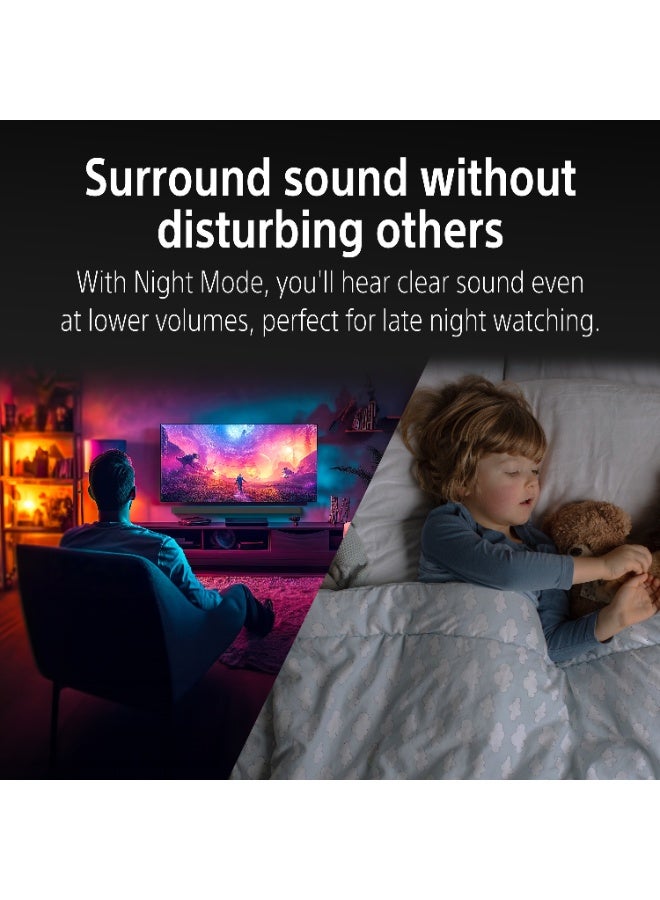 Sony BRAVIA Theater System 6 – 5.1ch Home Theater with Dolby Atmos & DTS:X, Wireless Rear Speakers & Subwoofer, Bluetooth, BRAVIA Connect (Model HT-S60) HT-S60 black - Image 2