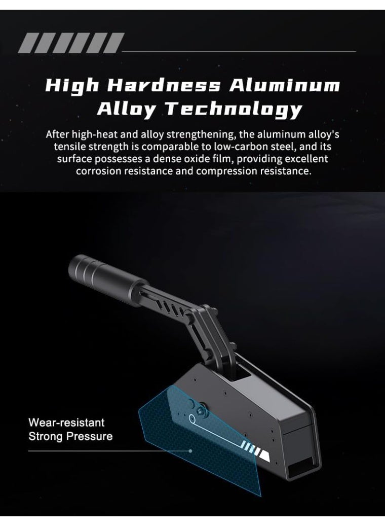 PXN HB-S USB PC Handbrake for Racing Games, 16Bit Hall Sensor Linear Sim Handbrake, Adjustable Height, Compatible with Logitech G25 G27 G29 G920 G923, Thrustmaster T500 T300, V99 V10 V12 – Only for PC - Image 2