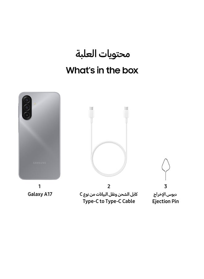 Samsung Galaxy A17 Dual SIM 4G Gray 6GB RAM 128GB - Middle East Version - Image 4