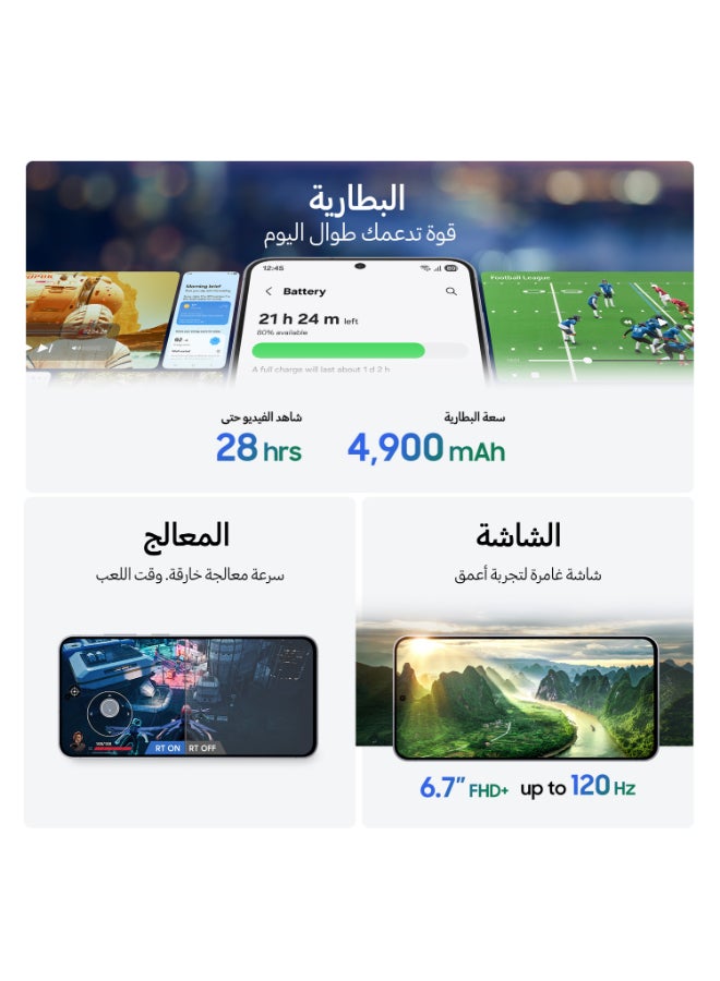 Samsung Galaxy S25 FE AI Dual SIM 5G Jetblack 8GB RAM 128GB - Middle East Version - Image 5