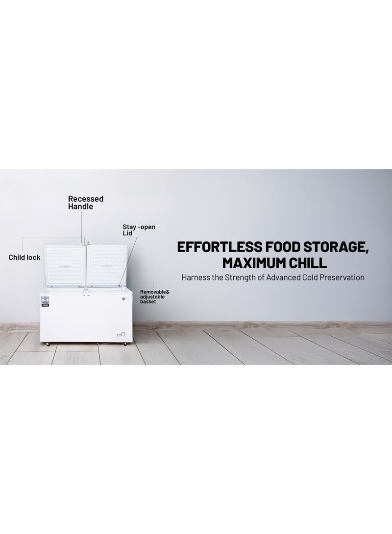 عفرا فريزر صندوقي، AF-4500CFWT، ترموستات قابل للتعديل، تبريد مباشر، إزالة الثلج يدويًا، توفير الطاقة، ضمان لمدة سنة - Image 1