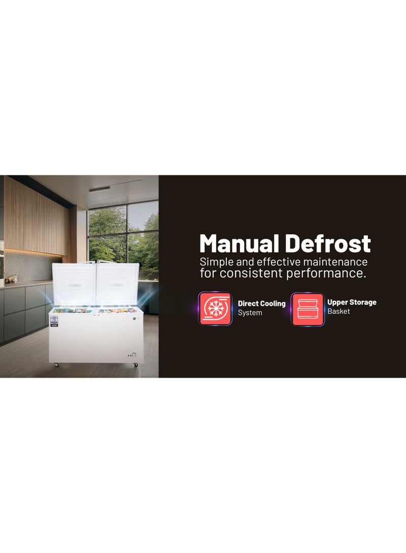 عفرا فريزر صندوقي، AF-4500CFWT، ترموستات قابل للتعديل، تبريد مباشر، إزالة الثلج يدويًا، توفير الطاقة، ضمان لمدة سنة - Image 2