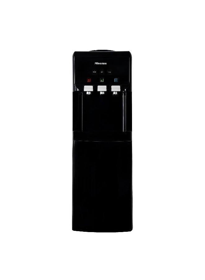 Hisense Top Load Water Dispenser, 3 Water Taps- Hot+Cold+Room Temperature,12L Storage Cabinet, Fast Cooling With Powerful Compressor (H96WDTB3S1 Black) H96WDTB3S1 Black - Image 2