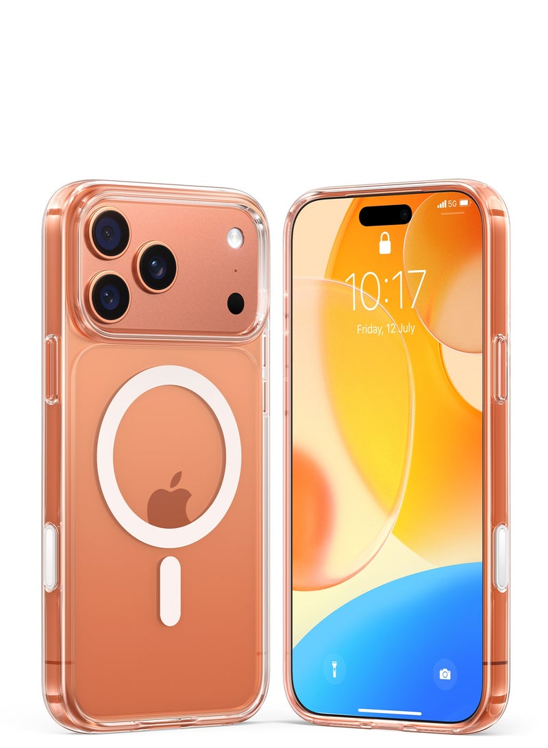 TORRAS Guardian-Mag Series iPhone 17 Pro Max Clear Case – Magnetic Shockproof, Military-Grade - Clear - Image 1