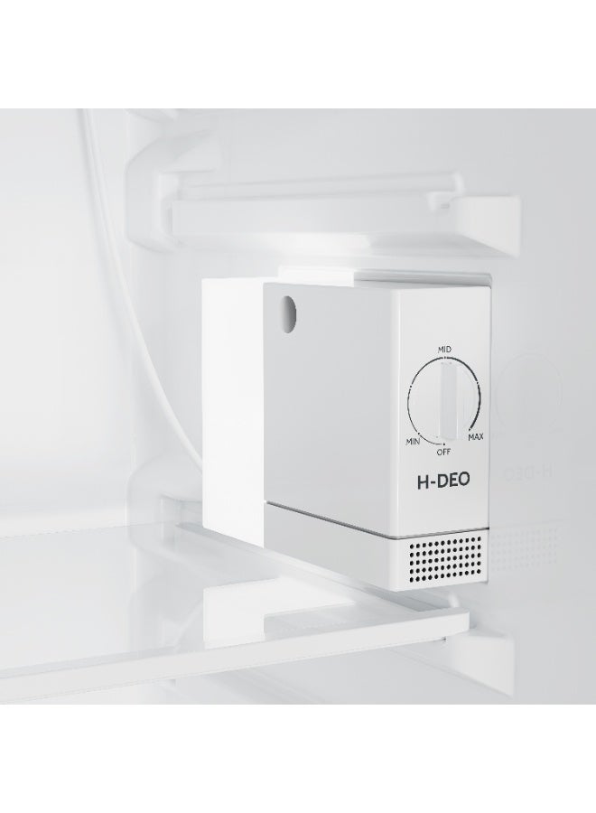 Haier Refrigerator Single Door, 3.2 Cu.ft/91L,Frost zone,H-DEO,LED,R600a Refrigerant,SASO C,Sliver 3.2 cu.ft HR-135SLUK2SA Silver - Image 2