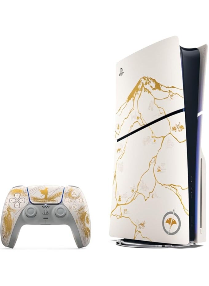 Sony PlayStation 5 + Ghost of Yotei Limited Edition Disc Console- UAE Version - Image 1