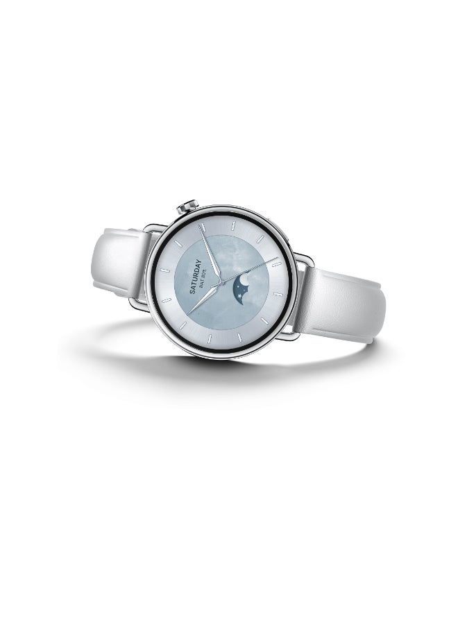 Xiaomi Watch S4 Smartwatch 1.32-Inch Amoled Display, Ultra-Light And Slim, Water Resistant, Bluetooth Calling, Advanced Health Monitoring, 8 Days Battery Life, Remote Control, Leather Strap- White - Image 5