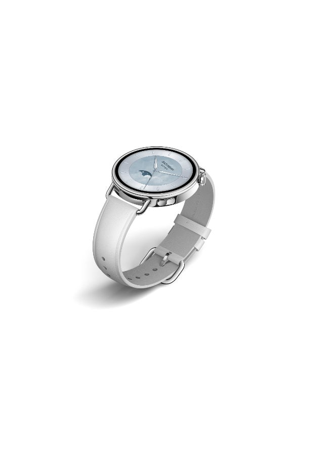 Xiaomi Watch S4 Smartwatch 1.32-Inch Amoled Display, Ultra-Light And Slim, Water Resistant, Bluetooth Calling, Advanced Health Monitoring, 8 Days Battery Life, Remote Control, Leather Strap- White - Image 4