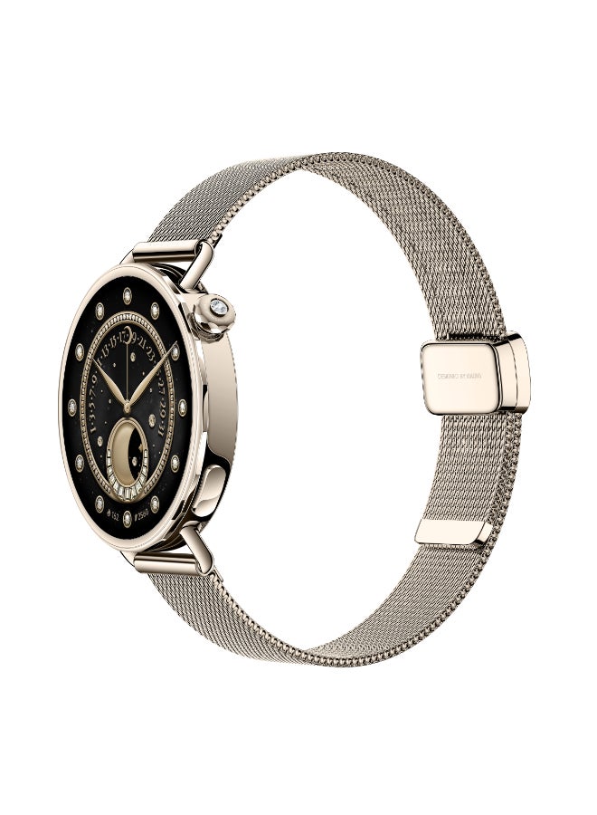 Xiaomi Watch S4 Smartwatch 1.32-Inch Amoled Display, Ultra-Light And Slim, Water Resistant, Bluetooth Calling, Advanced Health Monitoring, 8 Days Battery Life, Remote Control, Embedded With Lab-Grown Diamonds- Gold - Image 4