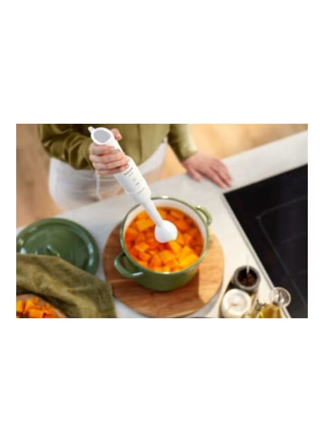 Philips Pro Mix Hand Blender 3000 Series, 400W Motor, 1 Speed, 500ml Plastic Cup HR2520/01 White - Image 3