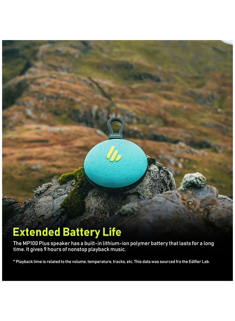 اديفير مكبر صوت بلوتوث محمول MP100 بلس جودة عالية سائق 43 مم 9 ساعات من التشغيل المتواصل للموسيقى عملية سهلة من خلال لوحة تحكم كاملة مقاومة للماء والغبار IPX7 - Image 4