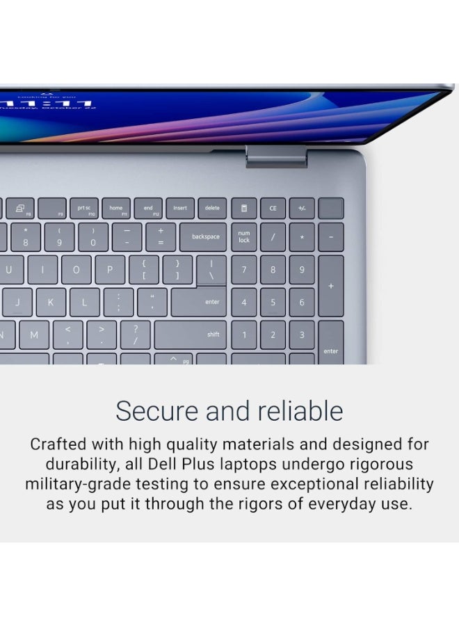 DELL 16 Plus 2‑in‑1 16" 2K Touch Laptop Series 2 (Intel Core Ultra 7 256V, 16GB LPDDR5X, 512GB SSD, Intel Arc, Wi‑Fi 7, Thunderbolt 4) – Copilot+ PC (Upgraded) English Ice Blue - Image 3