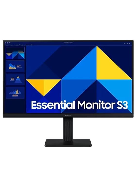 سامسونج 22 inch Essential Monitor S3 S30GD Full HD Monitor, 100Hz Refresh Rate, Response Time 5 (GTG), IPS Panel, Game Mode, Eye Saver Mode - LS22D300GAMXUE black - Image 1