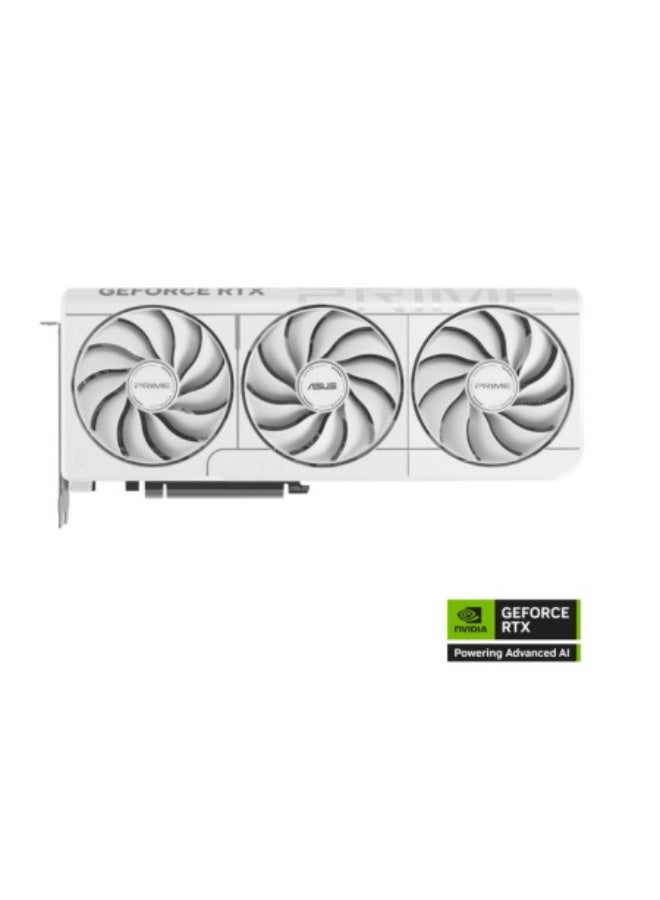 ASUS PRIME GeForce RTX™ 5070 12GB GDDR7 White OC Edition Graphics Card (PCIe® 5.0, 12GB GDDR7, HDMI®/DP 2.1, 2.5-slot, Axial-tech fans, Dual BIOS) white - Image 2