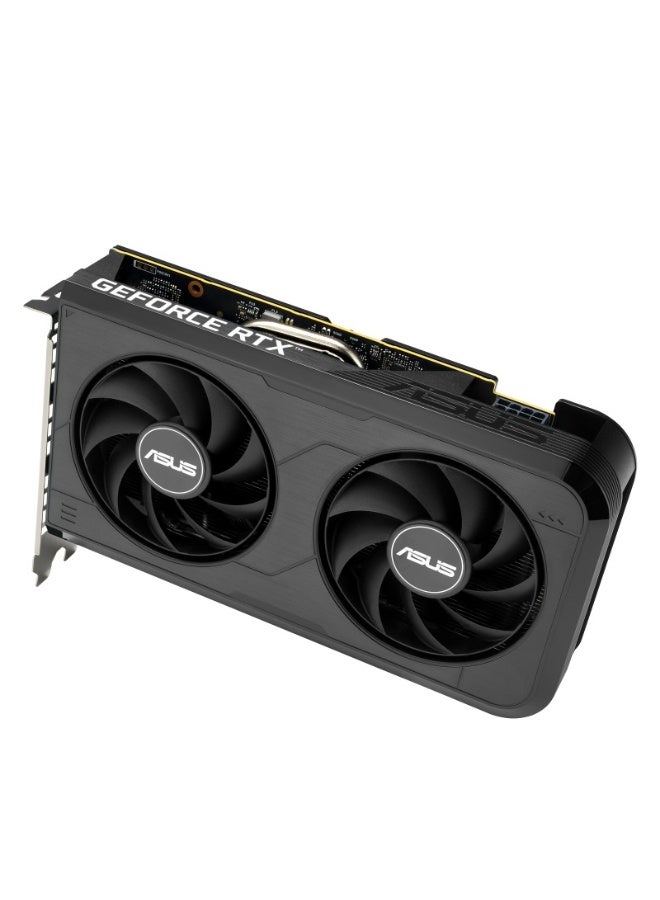 ASUS Dual GeForce RTX 5050 O8G 8GB GDDR6 OC Edition Graphics Card, 128-Bit, 20Gbps, 1x 8-Pin Power, PCIe 4.0, Dual Axial-Tech Fans, Vented Backplate, Dual BIOS (Performance/Quiet Modes), DLSS 4, Ray Tracing, HDMI 2.1 & DisplayPort 1.4a, Compact 2-Slot Design | 90YV0N72-M0NA00 black - Image 1