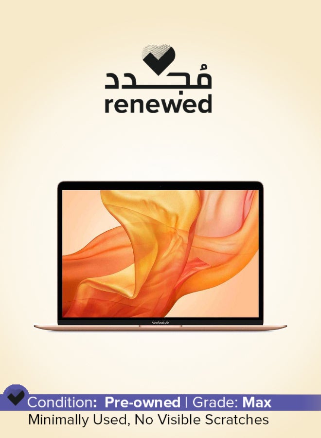 ابل  Renewed - Macbook Air (2020) Laptop With 13-Inch Display, Apple M1 Chip With 8-Core Processor and 7-Core Graphics/8GB RAM/256GB SSD/macOS English Gold - Image 1