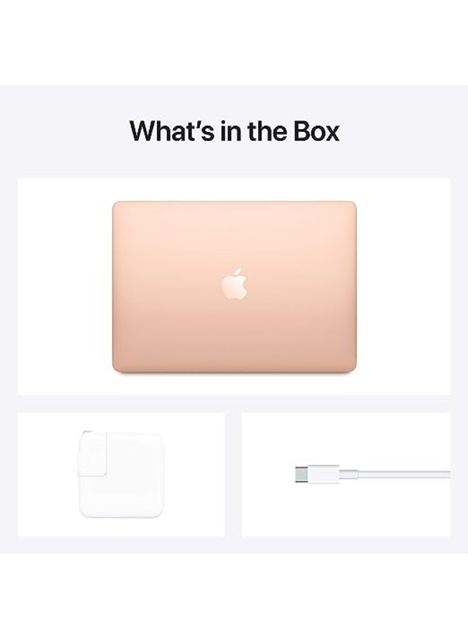 ابل  Renewed - Macbook Air (2020) Laptop With 13-Inch Display, Apple M1 Chip With 8-Core Processor and 7-Core Graphics/8GB RAM/256GB SSD/macOS English Gold - Image 2