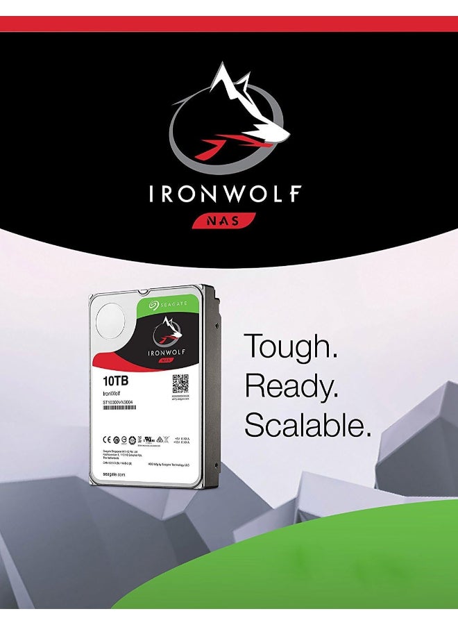 Seagate Renewed -  IronWolf 10TB NAS Internal Hard Drive HDD – 3.5 Inch SATA 6GB/S 7200 RPM 10 TB - Image 2