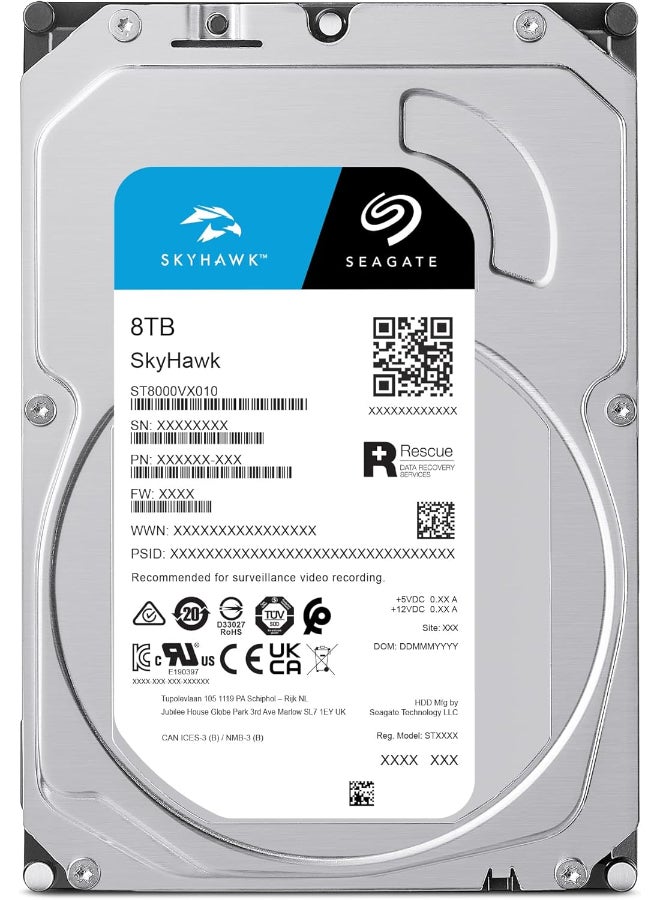 Seagate Renewed -  Skyhawk 8TB, Video Internal Hard HDD – 3.5" 8 TB - Image 2