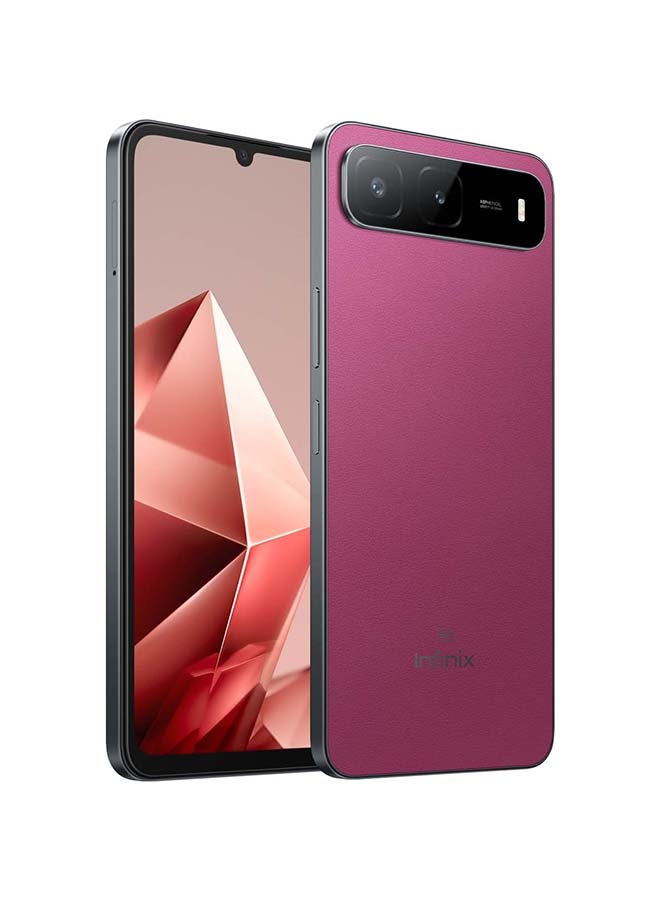Infinix Hot 60i Dual SIM Plum Red 8GB+8GB RAM 256GB 5G - Middle East Version - Image 1