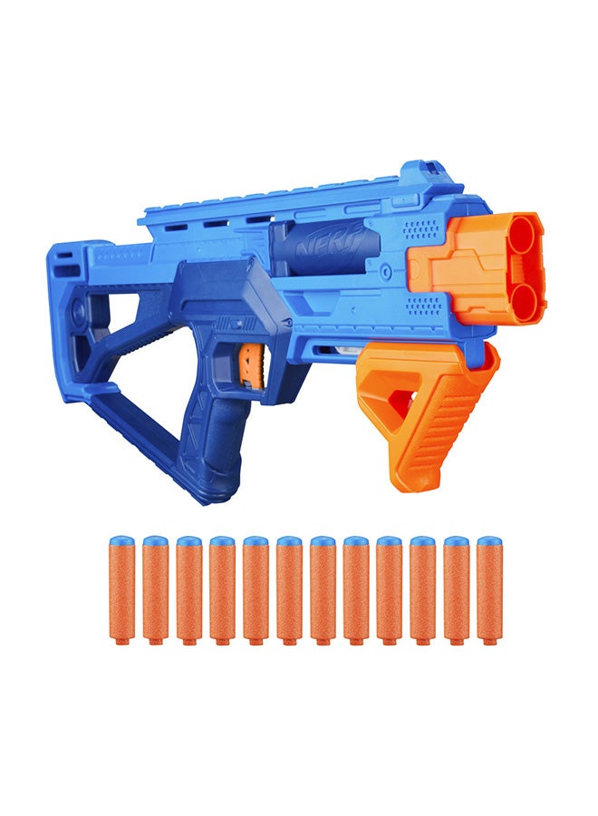 NERF N Series Double Impact Blaster, 12 Official N1 Darts Compatible Only with Nerf N1 Blasters, Pump Action Priming, Kids Gifts, Ages 8+ - Image 1