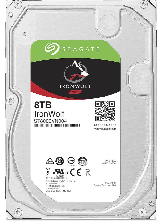Seagate Renewed -  IronWolf 8TB, NAS internal Hard Drive, HDD, 3.5 Inch, 7200 U/Min 8 TB - Image 2