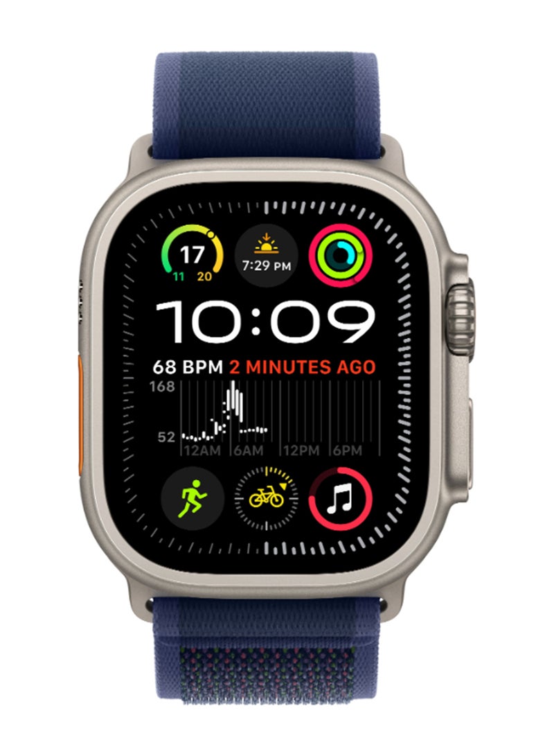 Apple Renewed - Watch Ultra 2 (2024) GPS + Cellular 49mm Natural Titanium Case With Blue Trail Loop - M/L - Image 2