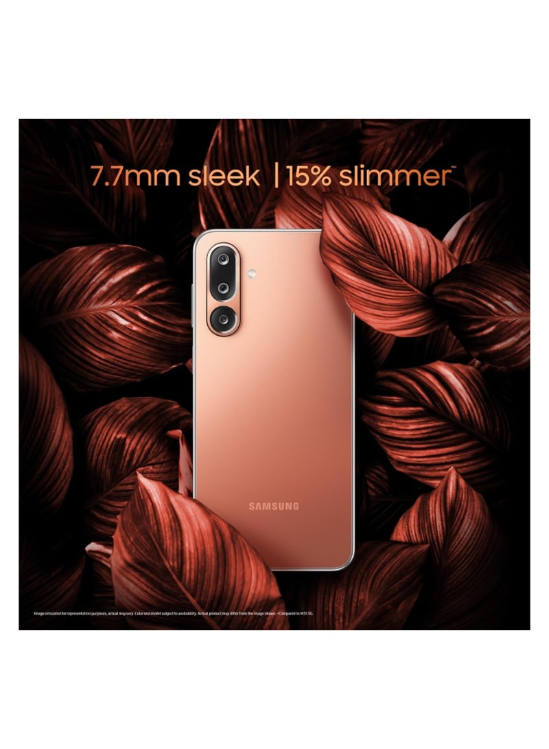 سامسونج جالاكسي M36 5G (أخضر فاتح) | 6GB+128GB | 7.7mm نحيف | زجاج غوريلا فيكتوس+ | دائرة للبحث | جوجل جمنيني | كاميرا 50MP OIS AI | تصوير ليلي | النسخة الهندية مفتوحة عالمياً - Image 5