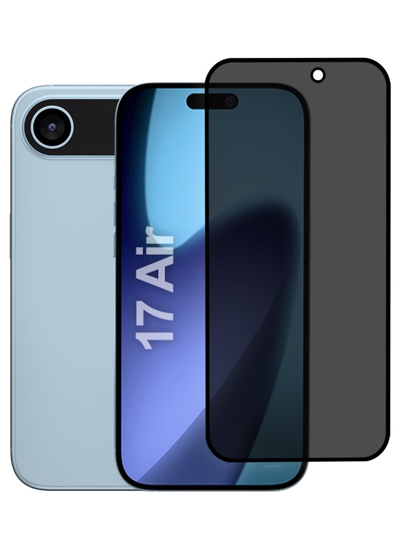 مارجون Premium 3D Privacy Screen Protector for iPhone 17 Air, Anti-Spy Tempered Glass HD Clear View Easy Installation Clear Black - Image 1