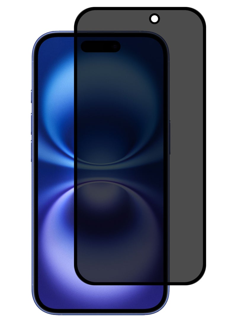 مارجون Premium 3D Privacy Screen Protector for iPhone 17, Anti-Spy Tempered Glass HD Clear View Easy Installation Clear Black - Image 3