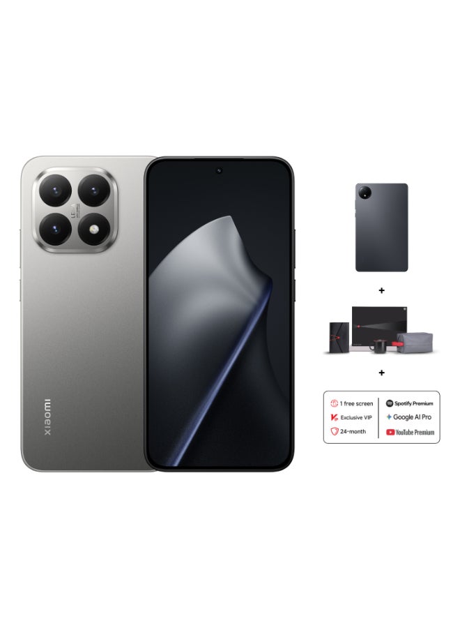 Xiaomi 15T Dual SIM 5G Gray 12GB RAM 512GB With FREE Gifts - Redmi Pad SE, 2-years warranty, 1-Screeen Replacement, Youtube & Spotify Premium, Google AI Pro & online exclusive bundle - Global Version - Image 1