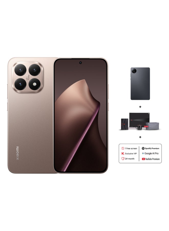شاومي 15T Dual SIM 5G Rose Gold 12GB RAM 256GB With FREE Gifts - Redmi Pad SE, 2-years warranty, 1-Screeen Replacement, Youtube & Spotify Premium, Google AI Pro & online exclusive bundle - Global Version - Image 1