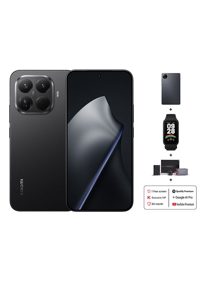 شاومي 15T Pro Dual SIM 5G Black 12GB RAM 512GB With FREE Gifts - Redmi Pad SE, 9 Active Band, 2-years warranty, 1-Screeen Replacement, Youtube & Spotify Premium, Google AI Pro & online exclusive bundle - Global Version - Image 1