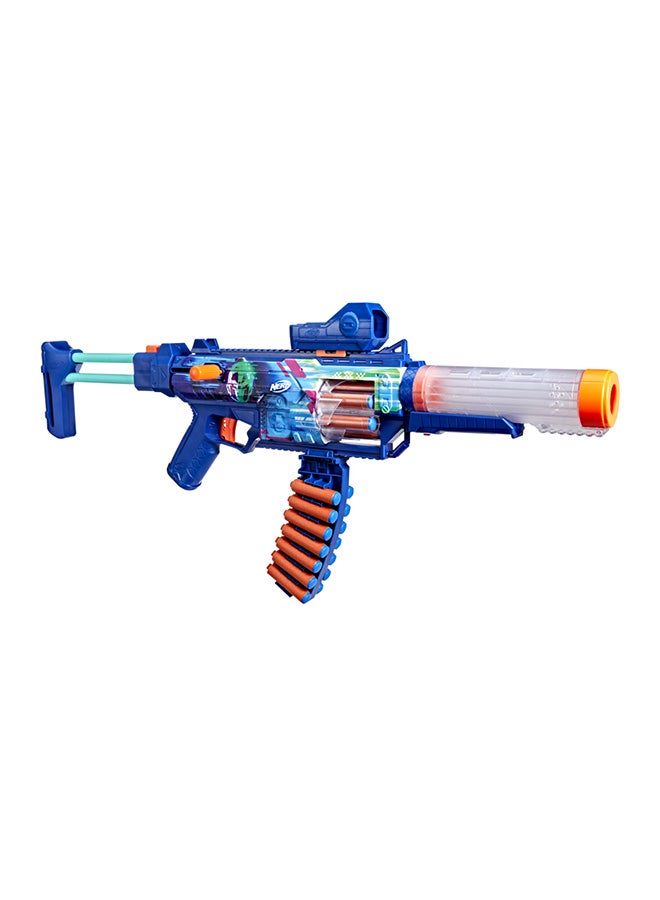 NERF Loadout Cyberlight Ghost Blaster, Electronic Glowing LED Lights, 4 Attachment Accessories, 24 N1 Darts, Kids Toys & Gifts, Ages 8+ - Image 5