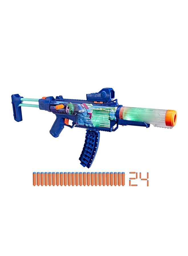 NERF Loadout Cyberlight Ghost Blaster, Electronic Glowing LED Lights, 4 Attachment Accessories, 24 N1 Darts, Kids Toys & Gifts, Ages 8+ - Image 3