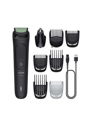All-in-One Trimmer 3000 Series 8-in-1 Trimmer MG3940/15 - Black - https://f.nooncdn.com/p/pnsku/N70214898V/45/_/1757841089/b065c378-fd53-4bb5-b4ef-c8b57ec73d9d.jpg